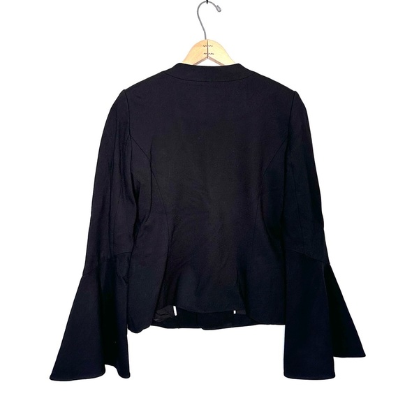 Anthropologie | Cartonnier Black Bell Sleeve Blazer Size Small - Picture 4 of 7